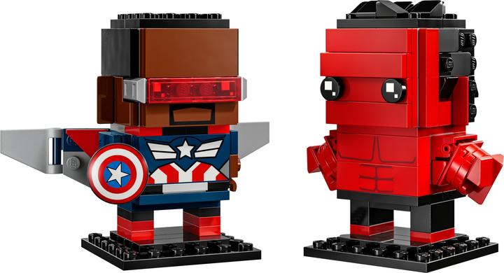 Produktbild LEGO BrickHeadz Super Heroes Captain America & Red Hulk (40668, LEGO Brickheadz)