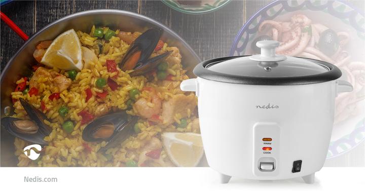Actual product image Nedis Rice cooker 500 watt, 1.5 litre