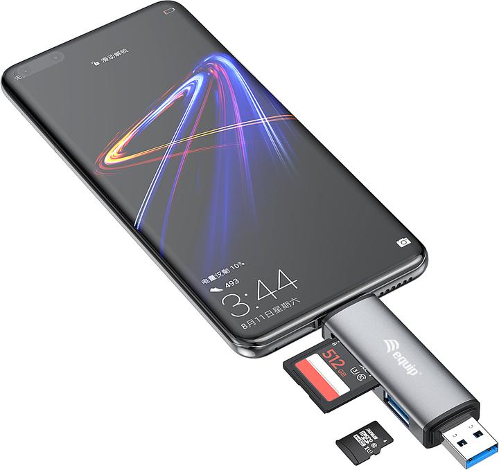 Image du produit equip Lecteur de cartes HUB USB 3.0 (USB 3.0, USB-C)