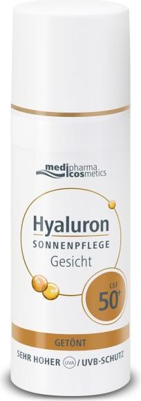Medipharma cosmetics Hyaluron Sonnenpflege Gesicht getönt LSF 50+, 50 ml Creme (Sonnencreme Gesicht, SPF 50+, 50 ml)