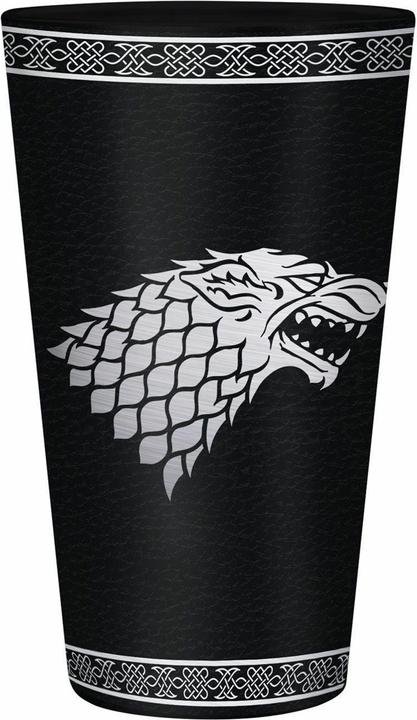 Produktbild ABYstyle GAME OF THRONES - Large Glass - 400ml - Stark - Foil x2