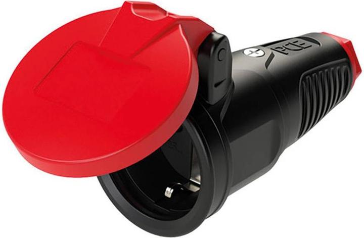 Actual product image PCE Protective contact coupling TAURUS2 - solid rubber with hinged cover