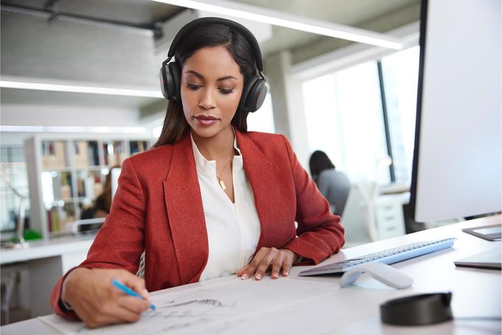 Produktbild Jabra Evolve2 75 MS Stereo + Ladestation (Kabellos, USB-C)