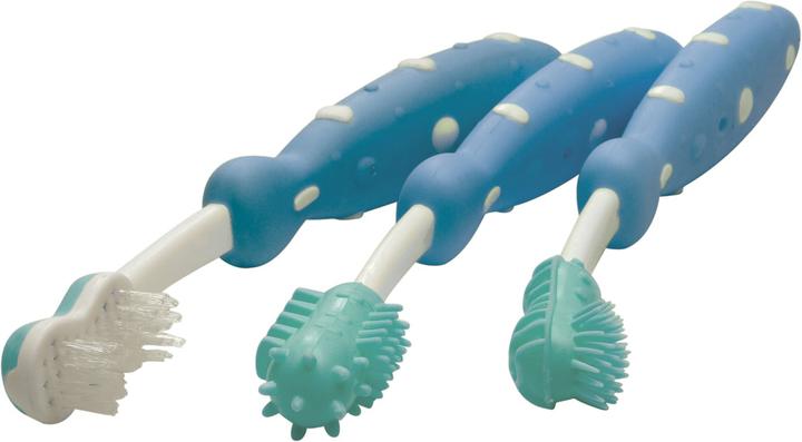 Image du produit Nuby Entraîneur de brosse à dents, lot de 3 (Souple, 1 x)