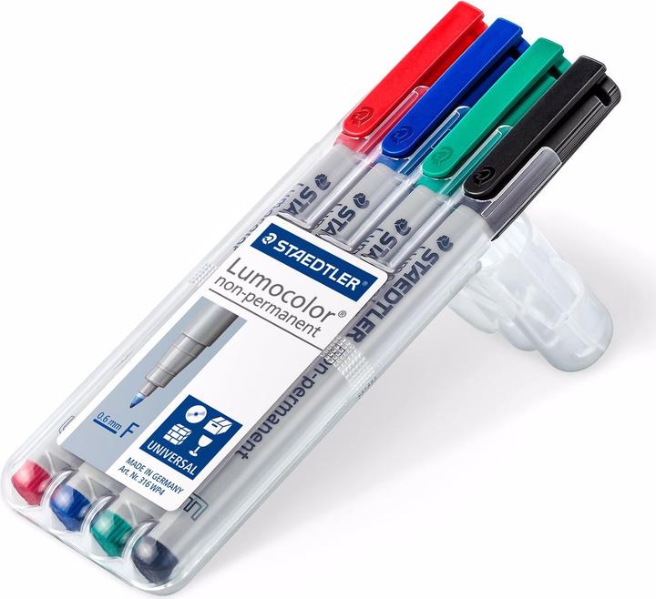 Actual product image Staedtler Lumocolor 316 (Multicoloured, 0.60 mm, 4 x)
