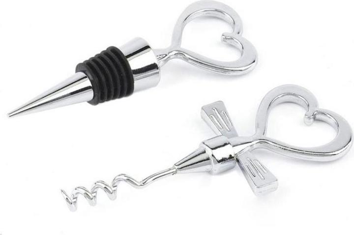 Produktbild TOP Herz Wein-Set (Weinverschluss)