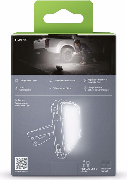 Actual product image GP Batteries Panel Light work light (1200 lm)