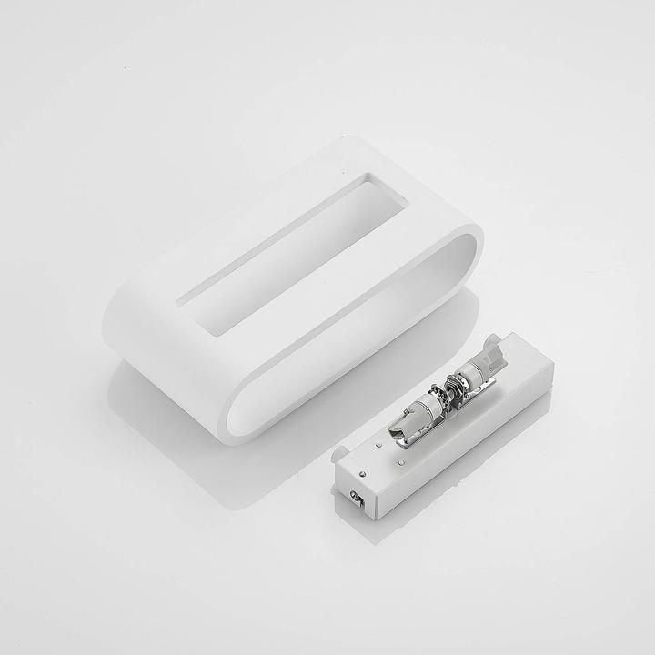 Produktbild Lindby Mavora Wandleuchte aus Gips, abgerundet (G9)