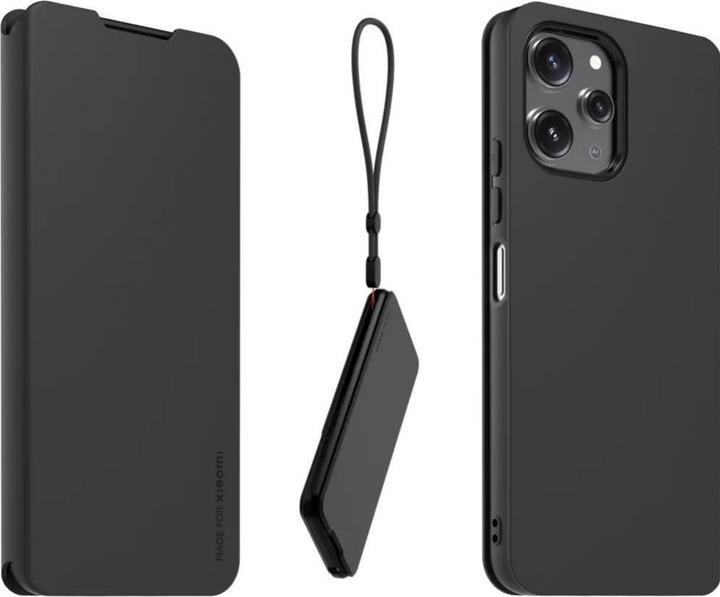 Produktbild Xiaomi Made for Bookcase with Necklace für Redmi 12 - black (Xiaomi Redmi 12 5G)