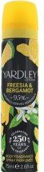 Actual product image Yardley Freesia & Bergamot by London Body Fragrance Spray 77 ml (Eau de toilette, 77 ml)