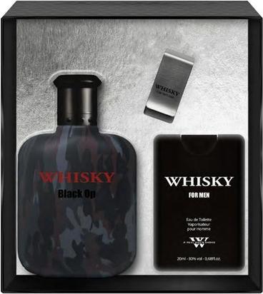 Produktbild NoName Whisky Black Op Eau De Toilette Spray Set - 100ml und 20ml (Eau de Toilette, 100 ml)