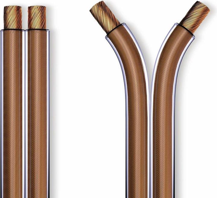 Productafbeelding Purelink Luidsprekerkabel, 2x2,5 mm² 50 m, transparant, OFC (50 m, 2.50 mm²)