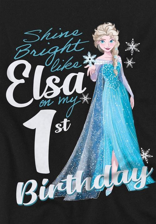 Immagine prodotto Disney Frozen Bright Like Elsa Maglietta 1° Compleanno Bambini (140)