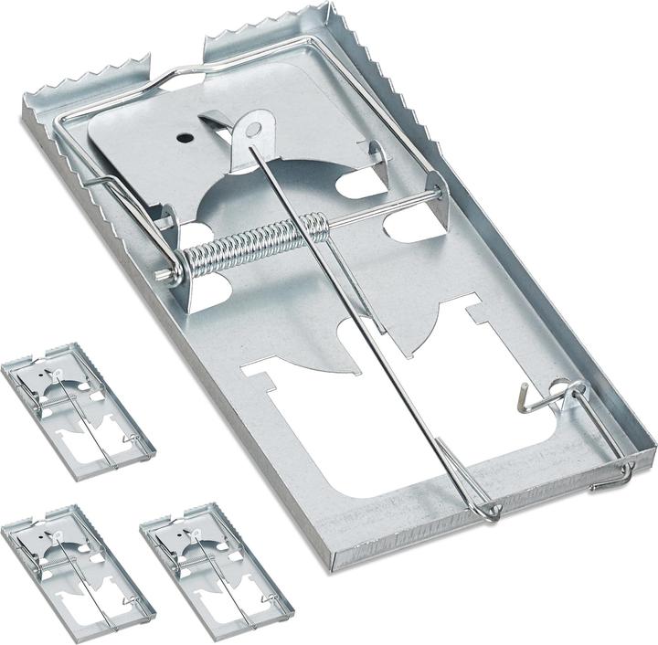 Relaxdays Rat Trap, Pack of 4