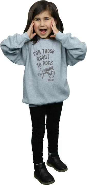 Produktbild AC/DC For Those About To Rock Cannon Sweatshirt Mädchen (128)