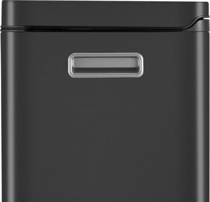 Actual product image EKO Treteimer X-Cube Tretmülleimer rechteckig 30 L schwarz mit extra breitem Pedal, gedämpftem Deck (30 l)
