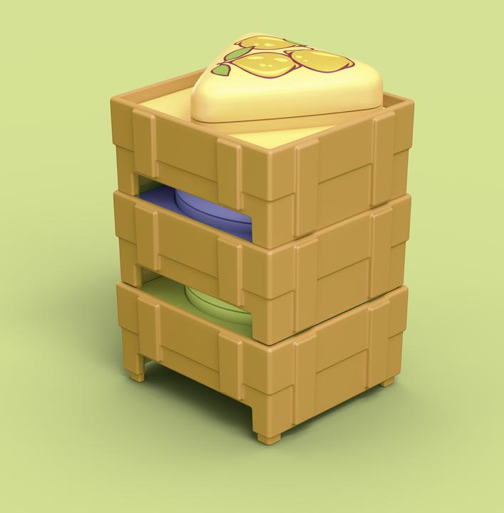 Actual product image Playmobil 71137 1.2.3: Organic market stall & forklift truck (71137, Playmobil 1.2.3)