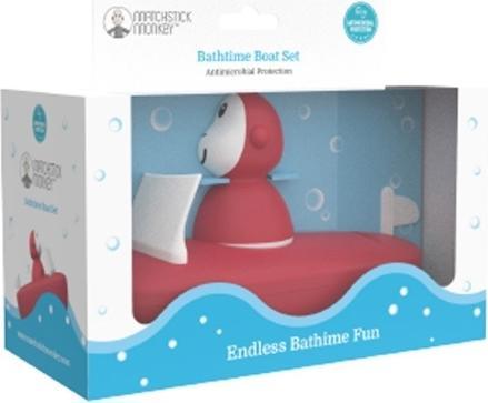 Actual product image Matchstick Monkey Bathtime Boat Set dusty pink