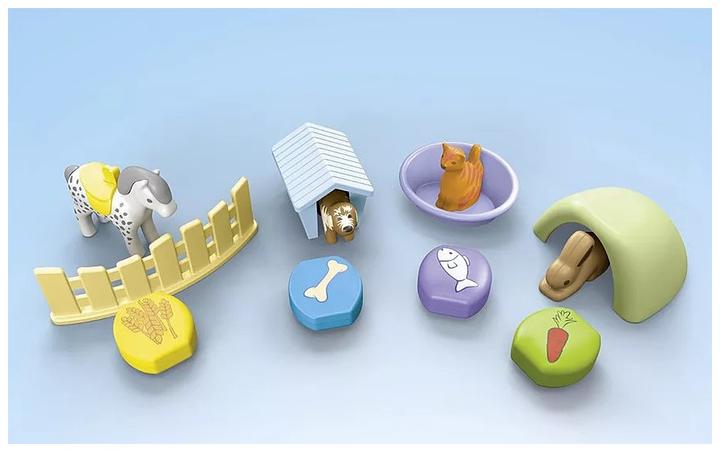 Image du produit Playmobil Pension pour animaux avec distributeur de nourriture (71690, Playmobil 1.2.3)