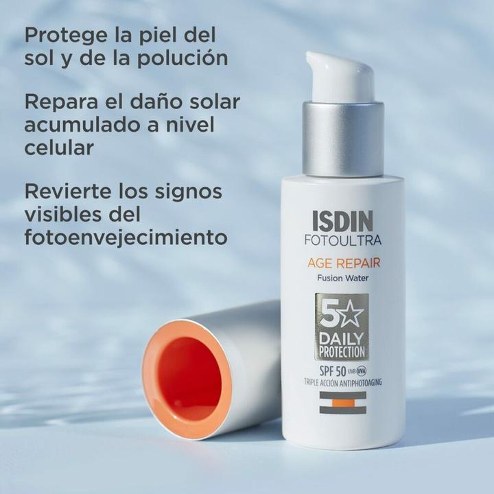 Produktbild Isdin FotoUltra Age Repair FW SPF 50 50ml Tägliche Gesichtssonnencreme Dreifache Anti-Ageing-Wirkung (Sonnencreme Gesicht, SPF 50, 50 ml, 80 g)