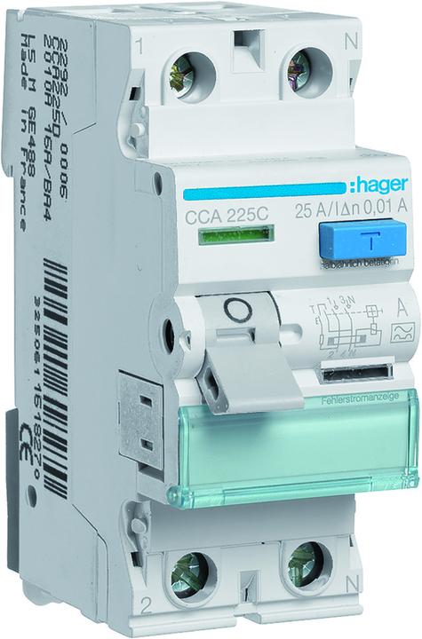 Hager Interruttore FI 10mA 25A 2 poli