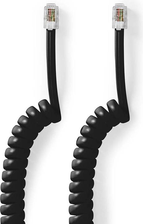 Produktbild Nedis Telefonkabel | RJ10 Stecker | RJ10 Stecker | 5.00 m | Kabeldesign: Aufgerollt | Kabeltyp: RJ10