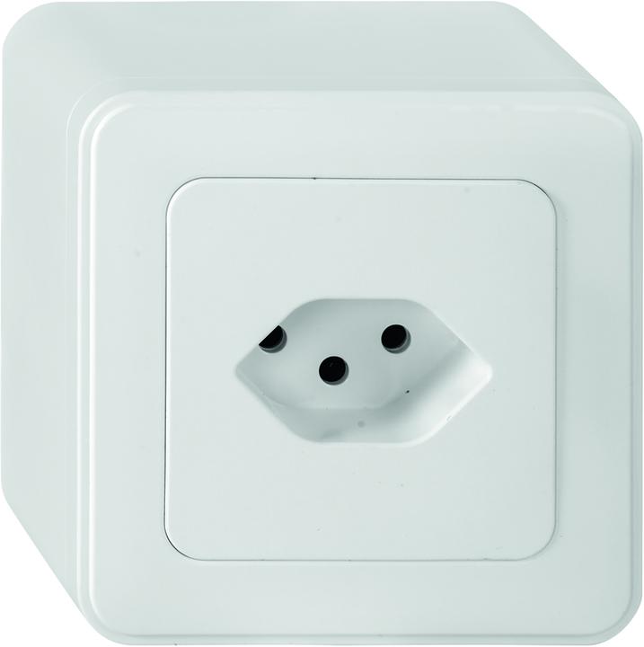 Produktbild Mica AP Steckdose T13 weiss mit Klemmanschluss