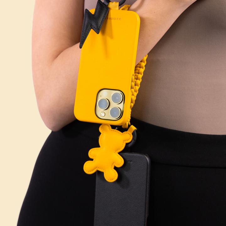 Image du produit SBS case&me Amelie Teddy Eco Leather charm yellow (Chlorure de polyvinyle (PVC), Similicuir (PU))