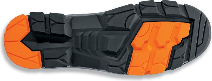 Actual product image Uvex Safety 2 Sandals S1P 65003 black, orange width 12 size 49 (S1P, 49)