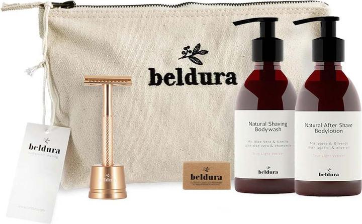 Beldura Sustainable Shaving-Set (Körperpflegeset, Rasierset)