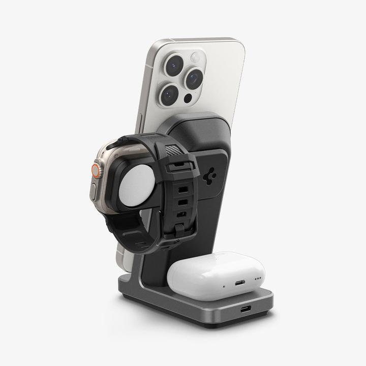 Actual product image Spigen Apple 3-in-1 Stand S318W (15 W)