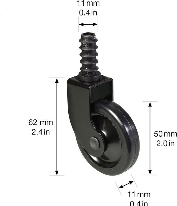 Image du produit Wagner System Roulette de chariot à thé ø 50 mm avec goupille et douille rond