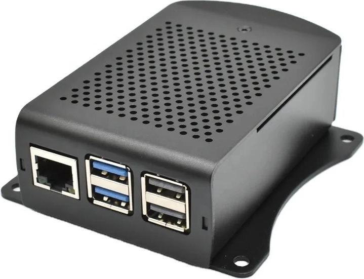 Actual product image HutoPi Aluminum case with mounting bracket for Raspberry Pi 5