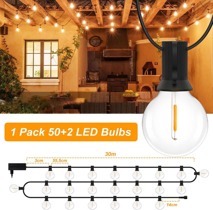 Actual product image Ghustar LED light chain (30 m)