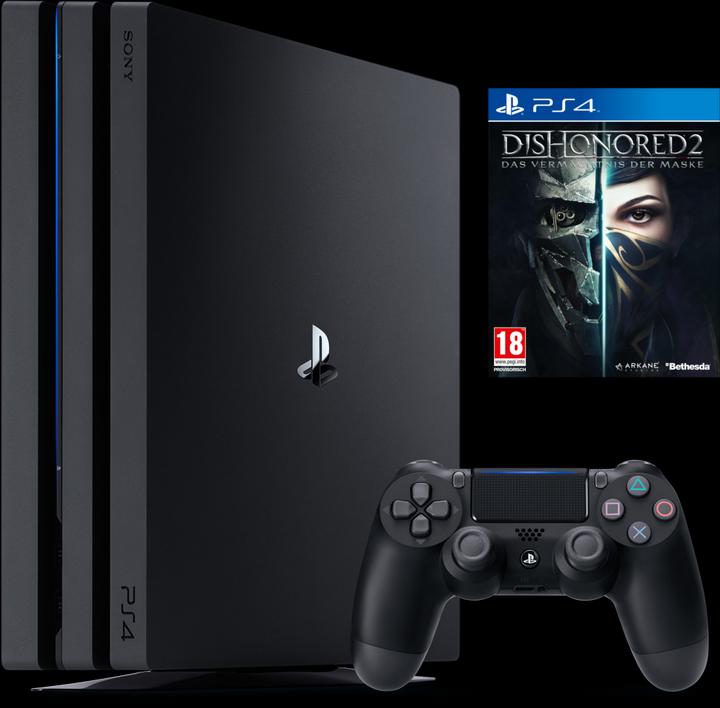 Actual product image Sony PS4 Pro + Dishonored 2