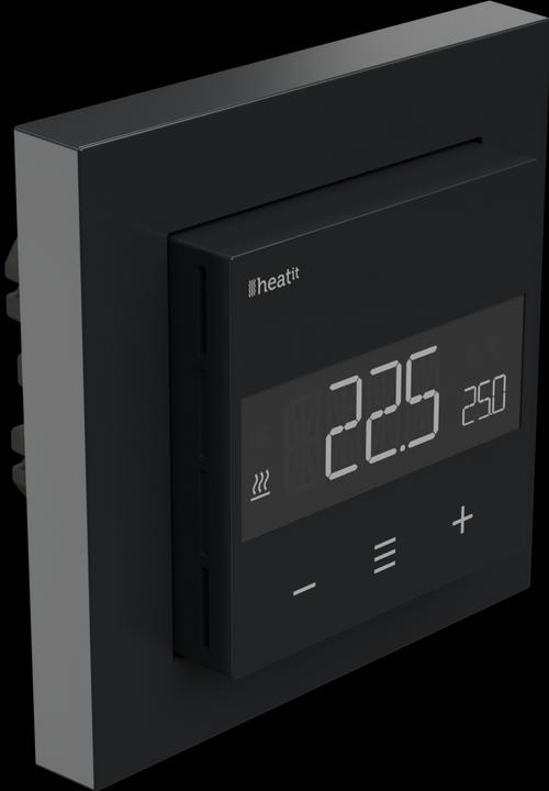 Produktbild Heatit controls - Z-TRM6 3600W 16A Z-Wave-Thermostat, schwarz
