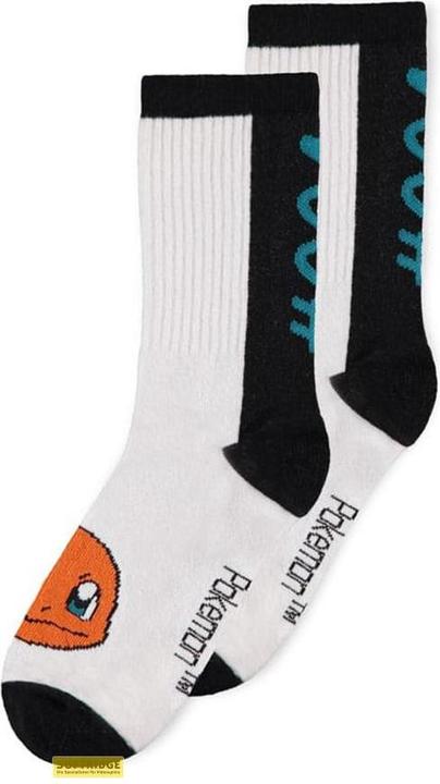 Actual product image Difuzed Pokemon pack 3 paires de chaussettes Heads Black & White 39-42 (pack of 3, 39 - 42)