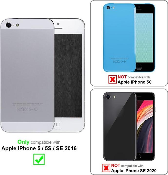 Image du produit Cadorabo Coque pour Apple iPhone 5 / 5S / SE 2016 universel avec Clip (Apple iPhone 5)