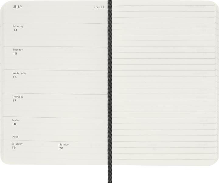 Produktbild Moleskine Notizkalender (A6, Pocket, Englisch)