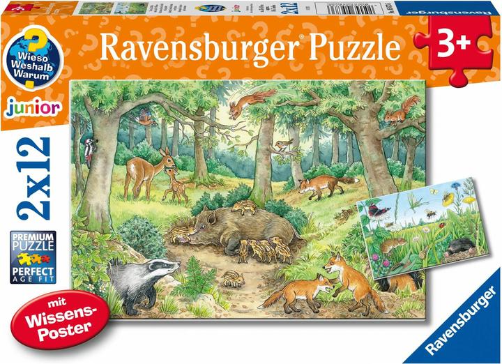 Produktbild Ravensburger Wieso? Weshalb? Warum? Tiere im Wald und auf der Wiese (24 Teile)