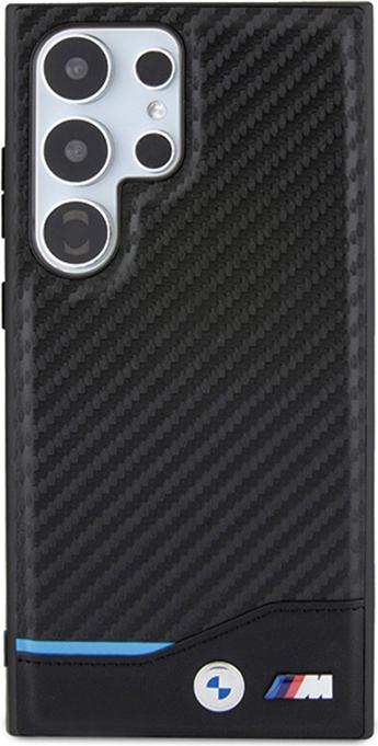 Actual product image BMW BMHCS24L22NBCK S24 Ultra S928 czarny/black Leather Carbon (Samsung Galaxy S24 Ultra)