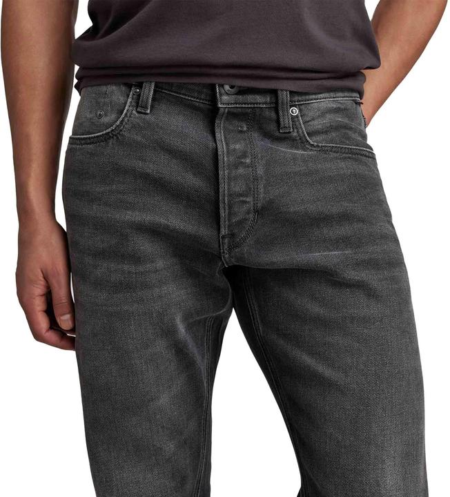 Actual product image G-Star Mosa Jeans Straight Fit Worn In Black Moon (W36/L32)