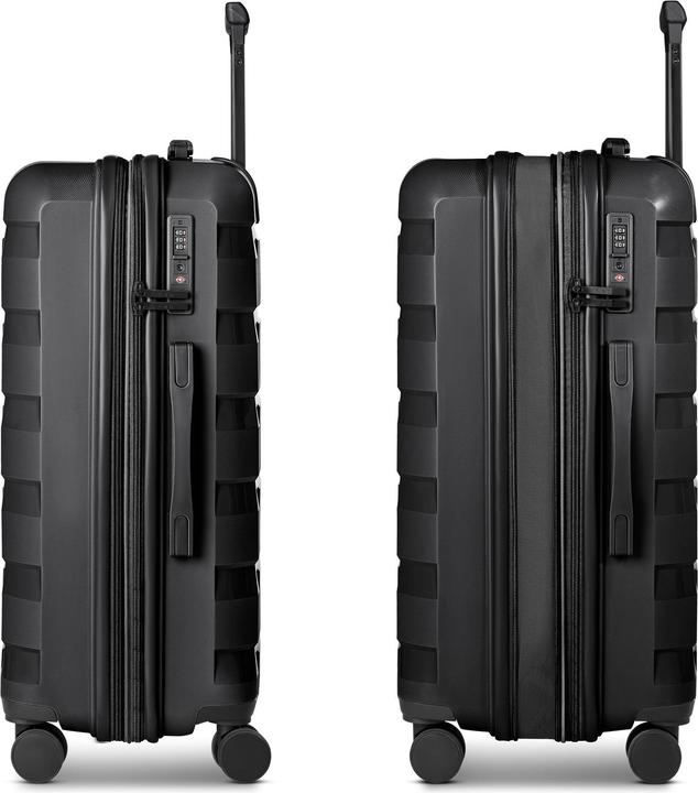 Actual product image D&N South Dakota 4 Rollen Kofferset 3-teilig mit Dehnfalte (203 l, XL (from 140l))