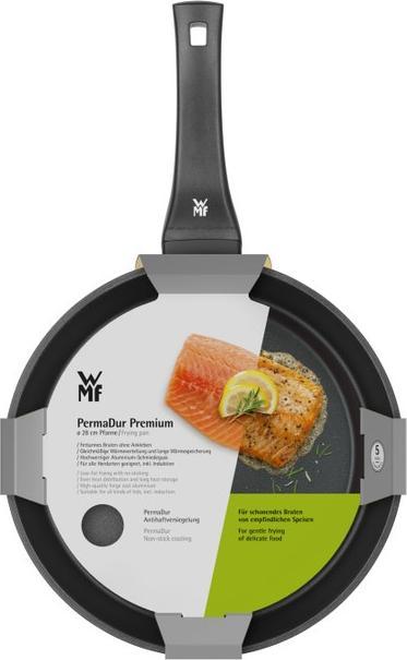 Produktbild WMF Antihaft Pfanne Bratpfanne 28cm Permadur Premium Induktion beschichtet (28 cm, Bratpfanne, Aluminiumguss)