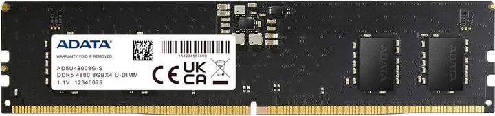 Actual product image Adata Premier DDR5-4800, CL40, On-Die ECC - 8 GB, black, bulk (1 x 8GB, 4800 MHz, DDR5 RAM, DIMM)