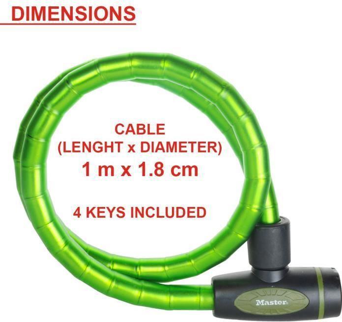 Actual product image Master Lock Armored link lock (100 cm)