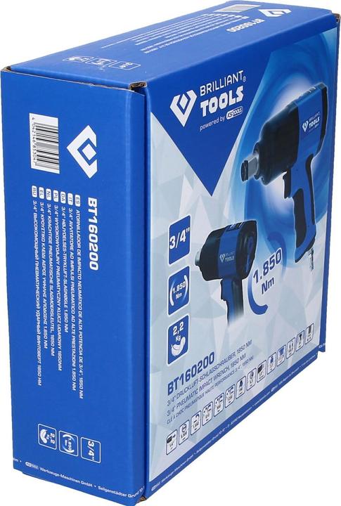 Image du produit Brilliant Tools BT160200 Clé à chocs pneumatique 3/4 (Air comprimé)