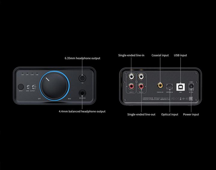 Actual product image FiiO K7 (USB-DAC, gain switch)