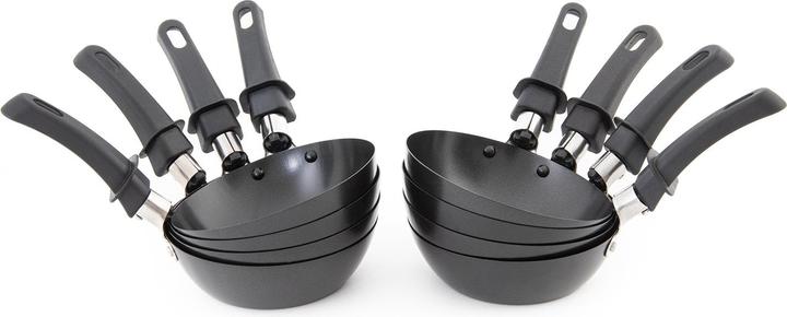 Produktbild Fritel Gourmet Wok und Pfannkuchen (8 cm, Wok Pfanne, Aluminium)