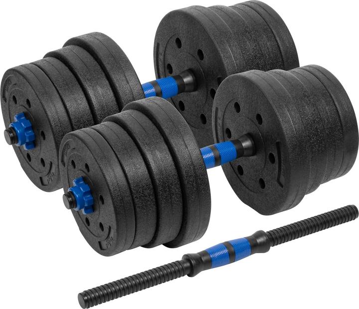 Actual product image Rebel Adjustable bitumen dumbbells with connector 2x15kg ACTIVE (2 x 15 kg)